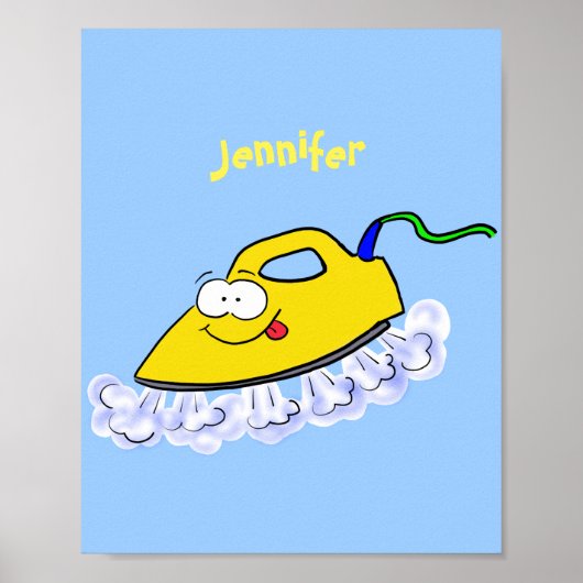 Funny cartoon ijzerwas illustratie poster (Voorkant)
