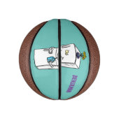 Funny cartoon illustratie basketbal (Verticaal)