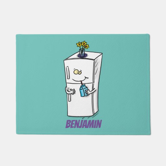 Funny cartoon illustratie deurmat (Voorkant)
