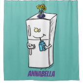 Funny cartoon illustratie douchegordijn (Voorkant)