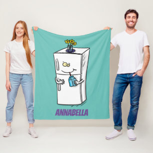 Funny cartoon illustratie fleece deken