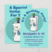 Funny cartoon illustratie kaart (Voorkant / Achterkant)