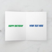 Funny cartoon illustratie kaart (Binnen)