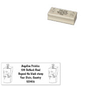 Funny cartoon illustratie rubberstempel (Gestempeld)