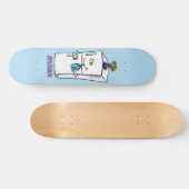 Funny cartoon illustratie skateboard (Horizontaal)