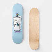 Funny cartoon illustratie skateboard (Voorkant)