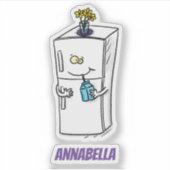 Funny cartoon illustratie sticker (Voorkant)