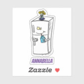 Funny cartoon illustratie sticker (Vel)