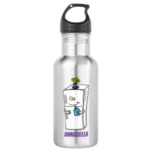 Funny cartoon illustratie waterfles