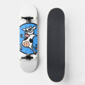 FUNNY CARTOON KOE SKATEBOARD (Voorkant)