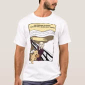 Funny Cartoon met hond T-Shirt (Voorkant)