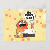 Funny Cartoon Mouse | Funny Mouse en Cat Briefkaart (Voorkant)