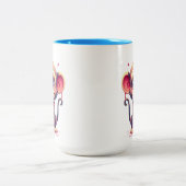 Funny Cartoon Paint Splatter Monkey Mug (Centre)