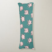 Funny Cartoon Pattern Pig Jaar kiezen Kleurlichaam Lichaamskussen (Voorkant Verticaal)