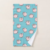Funny Cartoon Pattern Pig Year Kies Kleur Bath T Bad Handdoek (Handdoek)