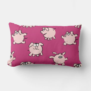 Funny Cartoon Pattern Pig Year Kies Kleurbalk Kussen