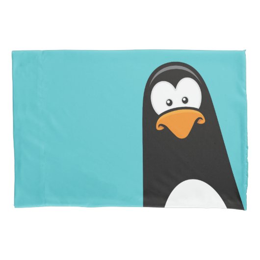 Funny Cartoon Penguin Omkeerbaar Kussensloop (Voorkant)