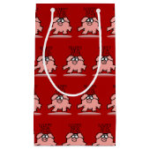 Funny Cartoon Pig Jaar 2019 Kies Kleur S Gift B Klein Cadeauzakje (Voorkant)