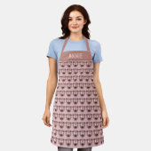 Funny Cartoon Pig Pattern Custom Schort (Gedragen)