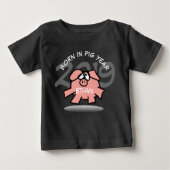 Funny Cartoon Pink Pig 2019 Personalized Baby T-sh (Voorkant)