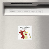 Funny Cartoon Rooster Magneet (Insitu (Vaatwasser))