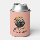 Funny Cartoon Shar Pei Koelbox Blikjeskoeler (Blikje Voorkant)