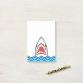Funny Cartoon Shark Head Post-it® Notes (Op bureau)