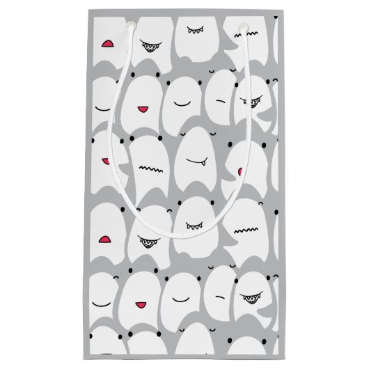 Funny Cartoon Sharks Klein Cadeauzakje (Voorkant)