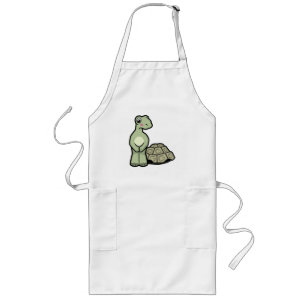 Funny Cartoon Shell-less Tortoise Apron Lang Schort