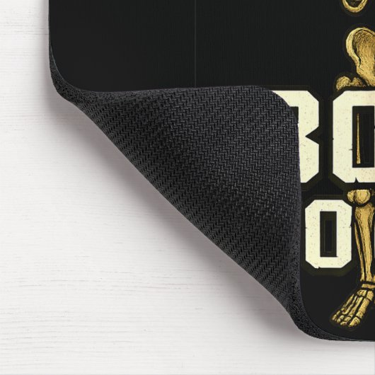 Funny Cartoon Skeleton Play On Words Muismat (Hoek)