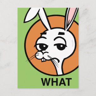 FUNNY CARTOON STYLE RABBIT BRIEFKAART