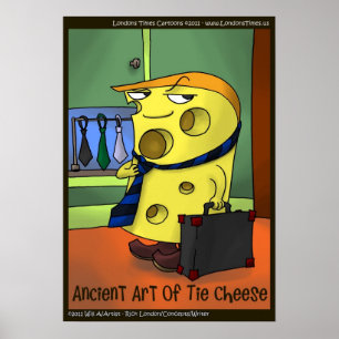 Funny Cartoon Tai Chi Poster van Rick London