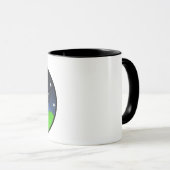 FUNNY CARTOON VACHE ALIEN ABDUCTION RINGER MUG (Devant droit)