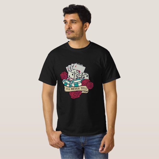 Funny Casino T-shirt (Voorkant volledig)
