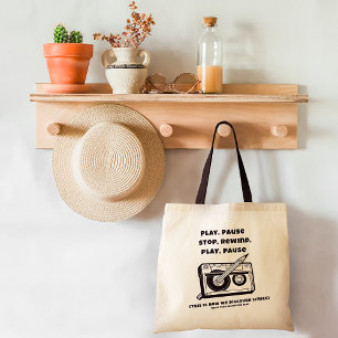 Funny Cassette-Pencil Gift Canvas tas