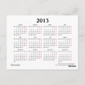 Funny Cat 2013 Calendrier Carte postale (Dos)