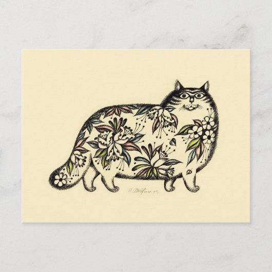 Funny Cat 2014 Calendrier Carte postale (Devant)