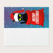 Funny Cat 25 Pack Cartes de Noël (Outside Unfolded)