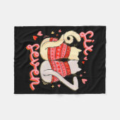 Funny Cat 67 Meme Six Seven Gen Alpha Slang Valent Fleece Deken (Voorkant (Horizontaal))