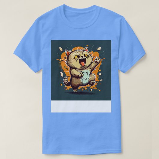 Funny Cat 6 T-shirt (Design voorkant)