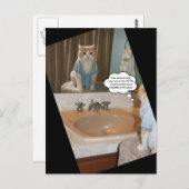 Funny Cat Affiration Briefkaart (Voorkant / Achterkant)