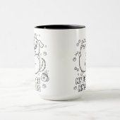 Funny Cat and Dog Mug Gift For Pet Lovers (Centre)