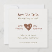 Funny Cat and Dog Save the Date Calls (Achterkant)