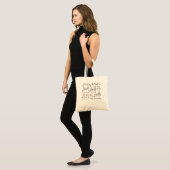 Funny Cat and Wiskunde Cat and Algebra Lover Cat Tote Bag (Voorkant (model))
