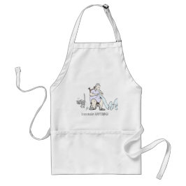 Funny cat apron standaard schort