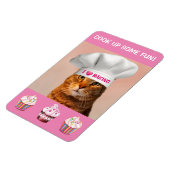 Funny Cat Baking Magneet (Linkerzijde)