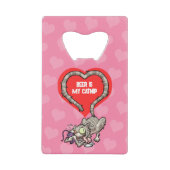 Funny Cat Beer Is Mijn Catnip Drooling Tabby Carto Kredietkaart Flessenopener (Voorkant)