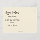 Funny Cat Birthday Briefkaart (Achterkant)