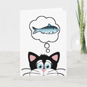 Funny Cat Birthday Card Kaart