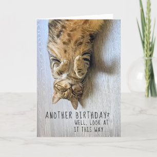 Funny Cat Birthday Card Kaart